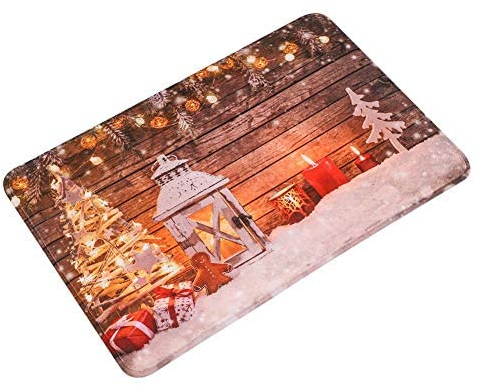 TOPINCN Eingangstür Matte Weihnachten Willkommen Küche Matte Bad Teppich Schlafzimmer Wohnzimmer Bodenmatte Dekor gut saugende Maschine waschbar Korridore
