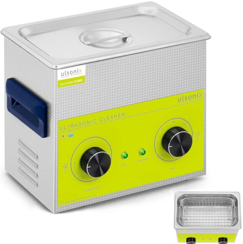 Ulsonix Ultraschall-Waschmaschine Ultraschallwanne PROCLEAN 3.2MS (3,2 l, 120 W, Edelstahl, 230 V, 0-80 °C)