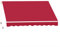 Outsunny Tenda da Sole Avvolgibile a Caduta Manuale per Porte e Finestre, in Alluminio e Poliestere Anti-UV, 295x245cm, Rosso Scuro
