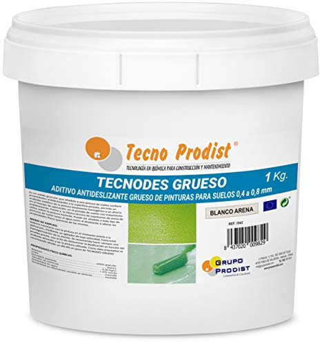 TECHNODES Tecno Prodist - Additif antidérapant en poudre (1 kg) pour peintures de sols, granulométrie 0,4 à 0,8 mm