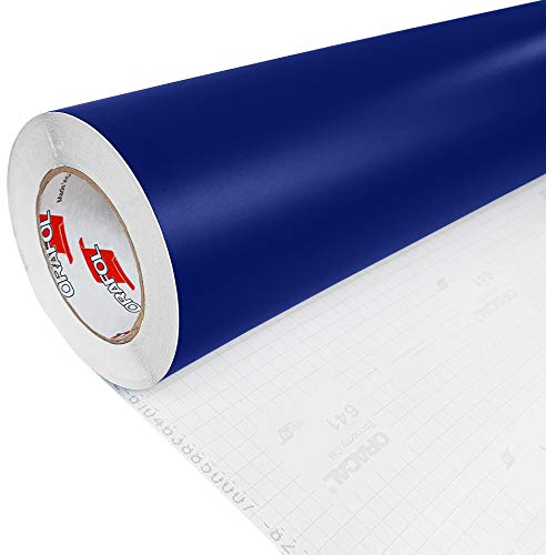 DecoMeister Klebefolien Deko-Folie Selbstklebefolie Selbstklebende Möbelfolie Einfarbig Folie für Interior Exterior Einheitliche Farbe Fertigrolle 100cm x 150cm Kobaltblau Cobaltblau Matt