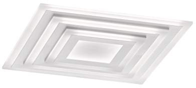 Fischer & Honsel Deckenleuchte Gorden 1x LED 56,0 Watt, weiß satiniert, stufenlose CCT Steuerungstufenlos dimmbar, 20055, 60 x 60 x 6,7 cm (LxBxH), 4100 lm, 2700 K - 6500 K