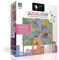 PuzzleMap Düsseldorf Puzzle Stadtplan - XXL 500 Teile - Mit Booklet & Faltkarte - 68x48cm Motivgröße - Reiseführer Geschenk Souvenir