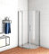 Acezanble Duschkabine 80x80cm Runddusche Duschabtrennung Viertelkreis Dusche H195cm