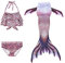 GD-SJK Lässige Badebekleidung für Mädchen, Bikini-Badeanzug, 3-teiliges Set für Kinder, Mädchen, Cosplay (#5,130cm)