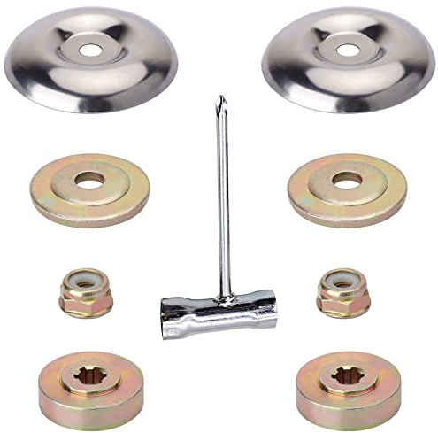 9 Pezzi Lama Dado Fissaggio Kit, Parti di Lavoro Del Decespugliatore, Accessori Decespugliatore, Decespugliatore per Erbacce, Kit Adattatore Tosaerba, Accessori Per Decespugliatori In Metallo