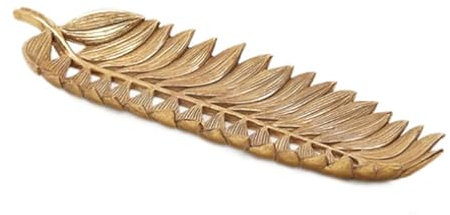 EDG Piatto Foglia Palma H4X42X13 Colore : Oro