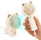 Ventilador Portátil de Mano, Mini Ventilador USB con Batería Recargable y 3 Velocidades, Lindo Ventilador Eléctrico Personal Pequeño Para Niñas/Mujeres/Niños Viajes al aire libre Plegable