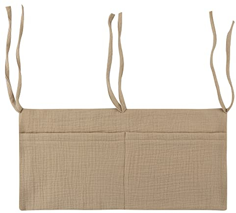 BakerMiche Babybett-Organizer, leicht zu tragender Krippen-Organizer am Bett hängende Spielzeug-Aufbewahrungstasche Baby-Hängekrippen-Organizer