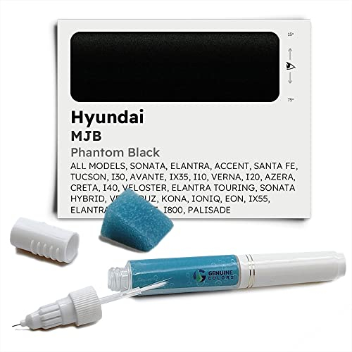 Genuine Colors Lackstift PHANTOM BLACK MJB Kompatibel/Ersatz für Hyundai Schwarz