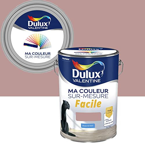 Ma Couleur Sur-mesure par Dulux Valentine – Peinture Intérieure Murs, Plafonds, Boiseries - Facile à appliquer - Mat Vieux Rose 5 L
