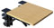 BONTEC Ergonomics Desk Extender Tray, 24 x 23cm Table Mount Arm Wrist Rest Shelf, 90° Foldable Elbow Arm Support, Clamp on Computer Arm Rest for Desk, Suitable for Office desks, Maple