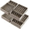 Lifewit Set de 8 Organizador de Cajones para Ropa Interior, Calcetines, Lencería, Separadores de Cajones Plegables de Tela para tu Cajón de Armario, Cómoda, Mesita de Noche, Gris tenue