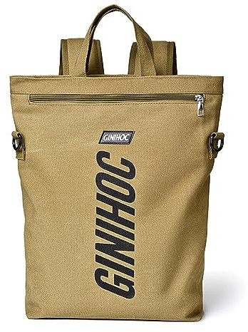 FANDARE Classic 3 in 1 Laptop Backpack for Men Canvas Crossbody Bag Convertible Backpack Messenger Shoulder Bag Business Briefcase Travel Handbag for Men/Women Travel University Hiking Bookbag Khaki