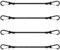 Spanngummi mit Karabiner Haken, 60cm Expander mit Karabinerhaken, 4 Stück Extra Stark Spanngurte für Tarps Fahrräder Motorräder Auto Ladung usw