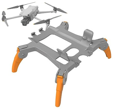 Kimyoaee Landing Gear Leg for DJI Air 3 RC Camera Drone Accessories Foldable Height Extender Extensions Support Gimbal Bracket (Orange)