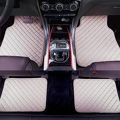 Auto Fußmatten Leder Für Opel Meriva B 2010-2017, Maßgefertigter Automatten Teppiche Schutzmatten rutschfeste wasserdichte Autozubehör,I/Grey