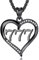 INFUSEU Engelszahl Kette, 925 Silber Schwarz Plattiert Anhänger Zahl Engel Lucky Nummer Charm Halskette 777 Glücksanhänger Chokerschmuck für Frauen