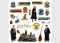 ADKS 3838 - Adesivo da parete per cameretta dei bambini, motivo: Harry Potter Hogwarts, 30 x 30 cm