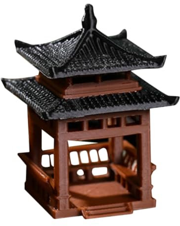 BESPORTBLE Mini Pagode Statue Miniature Fée Jardin Pavillon Figurine pour Vase À Fleurs Micro Paysage Asiatique Zen Jardin Maison Aquarium Maison De Poupée Décoration