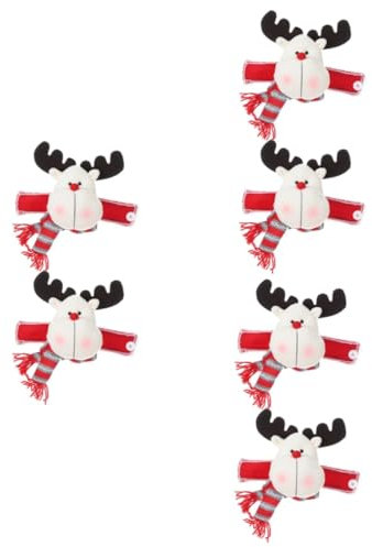 Cabilock 6 Piezas De Alzapaños para Cortina De Ventana Hebilla para Cortina Abrazador De Botella De Navidad Clips De Muñeca De Dibujos Animados Lazos para Cortina Decoración De