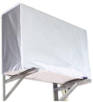 Cubierta de aire acondicionado de exterior cubierta de aire acondicionado exterior cubierta motor aire acondicionado exterior impermeable protección solar a prueba de polvo a prueba de nieve (B)