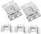 Abaodam 5pcs Mic Clip Holder for Car Mic Hook for Radio Microphones Easy Install Dashboard Replacement Compatible
