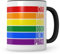Regenbogen LGBTQ Tasse, War dann wohl doch keine Phase mit Regenbogen Gay Flagge, Gay Pride Geschenk Spruch Outing schwul lesbisch queer
