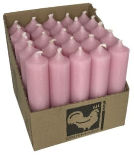 Luterna Stabkerze 100/22 mm 25 Stück (pastellrosa)