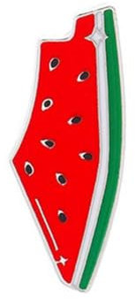 ZOUBAOQ Broche pastèque en émail Palestine, broche en forme de pastèque, épinglette en forme de pastèque, corsage de fruits