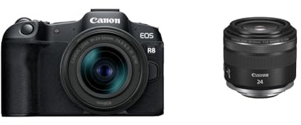Canon EOS R8 Kit mit RF 24-50mm Objektiv + Objektiv RF 24mm F1.8 Macro is STM