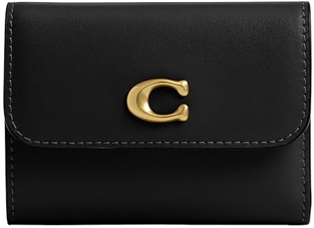Coach Portefeuille porte-cartes essentiel pour femme, noir, Taille unique
