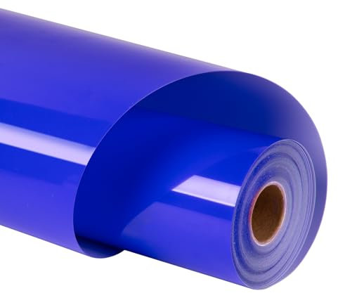 HTVRONT Navy Blue Heat Transfer Vinyl - 12 x 30ft Navy Blue HTV Vinyl for T-Shirts Clothing and Other Fabrics, Navy Blue Iron on Vinyl for Cricut, Easy to Cut & Weed & Transfer for Heat Vinyl Design