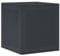 vidaXL garden storage box - anthracite plastic outdoor organizer for patio/balcony/garage - weatherproof, 55x52.5x57 cm, cubic design