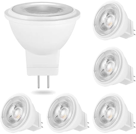 BVCL Lámparas LED GU4 MR11 de 3 W y 360 lm, sustituye a lámparas halógenas de 20 W y 40 W, no regulables, vida útil de 20 000 h, paquete de 6(Natural white 4000K)