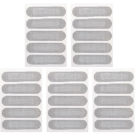 Fenstergitter-Flicken – 5 Blatt Türgitter-Flicken für die Netzreparatur | Sichtschutzreparatur, verbesserte Fliegenkontrolle, Fenstergitter-Reparaturflicken, vielseitige, abgeschirmte Verandagitter-F