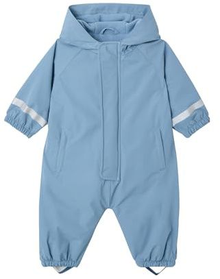 Vertbaudet Kinder Regen-Overall mit Fleecefutter und Kapuze, Reflektorstreifen