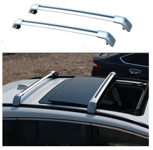 Relingträger Dachträger 2-teilige Dachträger Für KIA Für Sportage Für Nq5 2022 2023+, Seitenstangen Aus Aluminiumlegierung Dachträger Gepäckträger(C)