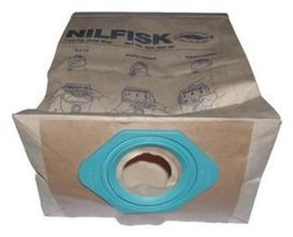 5 sacs aspirateur microfibre 5 Couches haute filtration adaptables pour | NILFISK - (816 200) - G 90 - G 90 Allergie Vac) - GD 90 - GMP (82095000) - GA 70, 71, 80 (82095000) - GM 80, 90 (82095000) - GS 80, 84, 90 (82095000) - GS 84 - GST - G 90 - G 90 Allergie Vac | remplace le SWIRL - N71