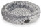 Nobby 71484 Donut Kissen für kleine Hunde und Katzen Arusha Ø 45 cm schwarz meliert