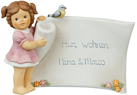 Goebel Türschild Figur, Porzellan, bunt, 16.5 x 4.5 x 15 cm