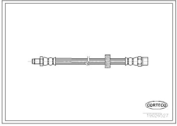 Corteco 19026527 Bremsschlauch hinten | 19026527 Kompatibel mit S90 I (964)