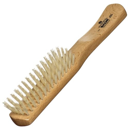 Kent Brushes Ladies Finest, Beechwood Pure White Bristle Narrow LG3 Brush, Ideal for Detangling Fine Hair, Beechwood Narrow Brush