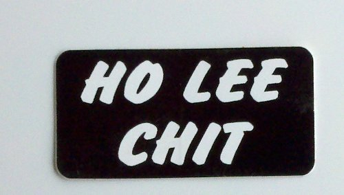 Aufkleber Autoaufkleber JDM Die Hart - 3 - Ho Lee Chit Hard Hat Helmet Stickers 25mmx50mm