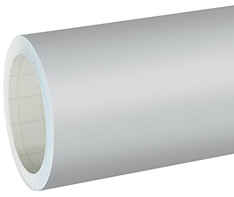 Unbekannt 5,39€/m² Rapid Teck® Matt Folie - 072 Hell Grau - Klebefolie - 5m x 63cm - Folie Matt Plotterfolie - Klebefolie Selbstklebend - auch als Moebelfolie - Dekofolientage