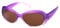 Kiddus Polarisierte Sonnenbrille für Kinder und Jugendliche - UV 400 Schutz - Stilvolle Verspiegelte Gläser -Ab 5 Jahren Empfohlen. Lila mit Diamanten