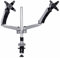 Mount-It! Dual Monitor Desk Mount Arm, Height Adjustable Gas Spring Arm, for 17-27 Inch LCD, LED Computer Monitors (13, 15, 17, 19, 20, 22, 23, 24, 26, 27), VESA 75, 100, Silver