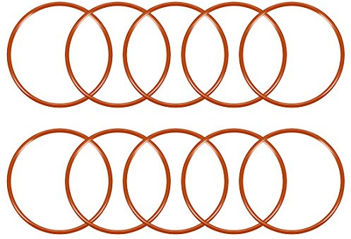sourcing map 10 Stück O Ringe 50,2 mmx55mmx2 4mm Dichtungsringe Rund Gummi | Dichtung O Ring Seals NBR Unterlegscheibe für Wasserhahn Spülventile Waschbecken Duschablauf Hydraulik Rohrschlauch