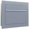 Unterputz-Briefkasten, Design Einbaubriefkasten Sora Grau Metallic - Bravios