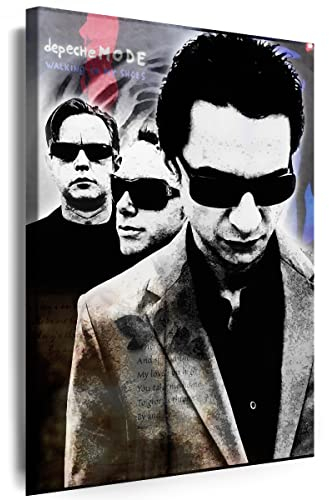 Myartstyle - Bilder Depeche Mode Band 60 x 40 cm Leinwandbild XXL - Wandbild 1 Teilig - Gerahmter Kunstdruck Musik w-s-2023-49